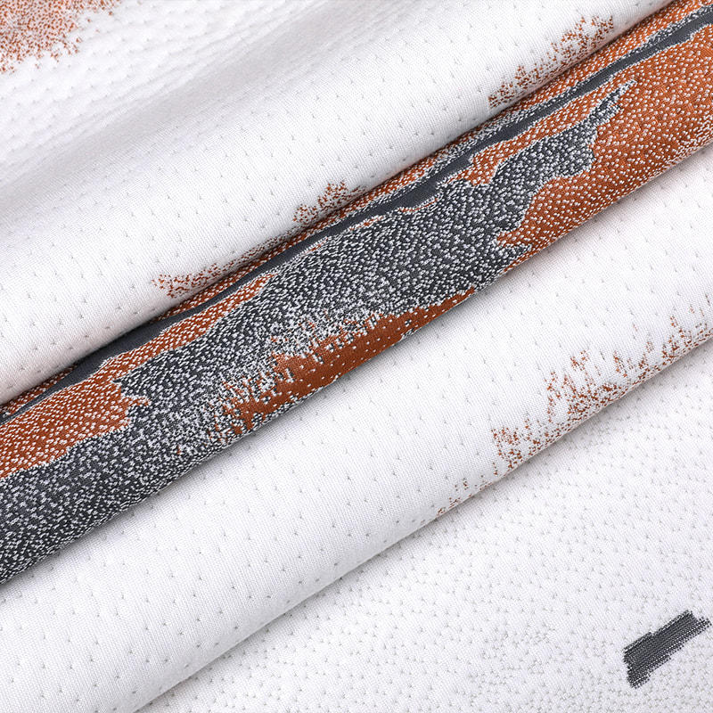 Tejido de colchón tejido de fibra química, hermoso y cómodo de moda